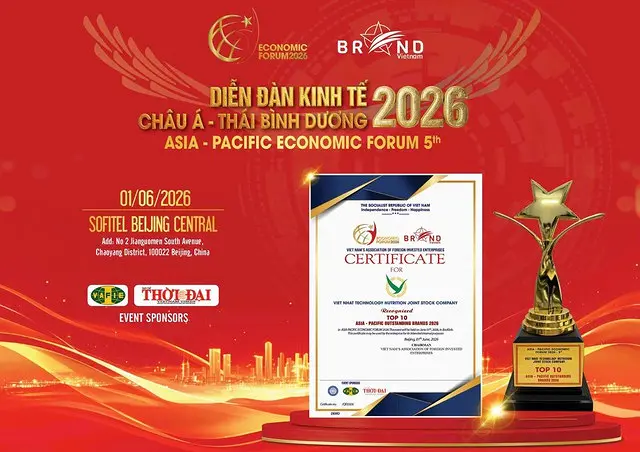 Viet Nhat Group được vinh danh Top 10 thương hiệu tiêu biểu Châu Á 2026